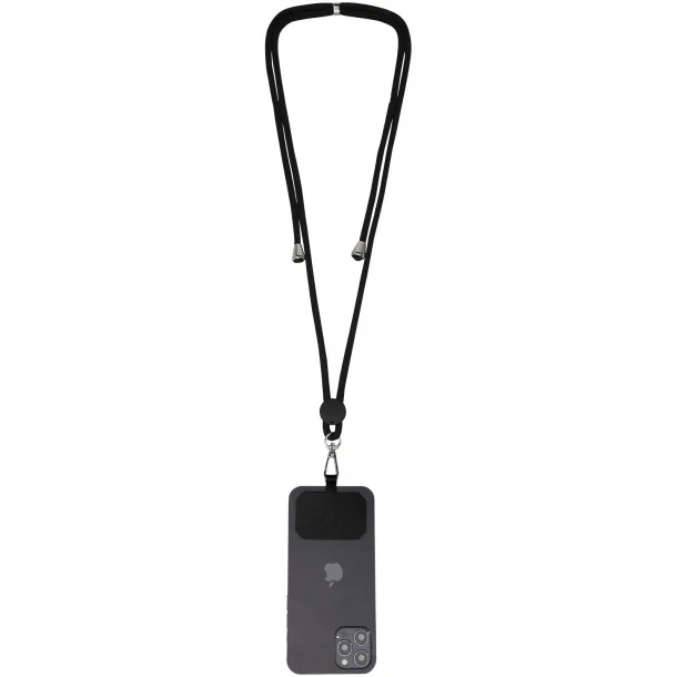 Kubi phone lanyard Crna