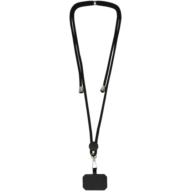 Kubi phone lanyard Solid black