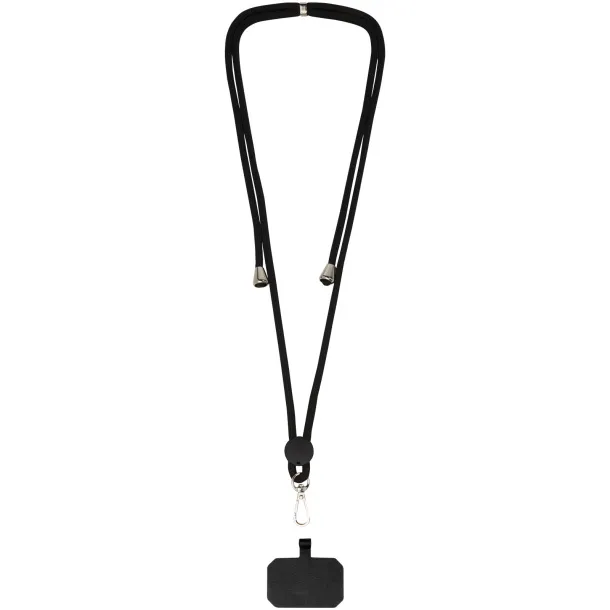 Kubi phone lanyard Solid black