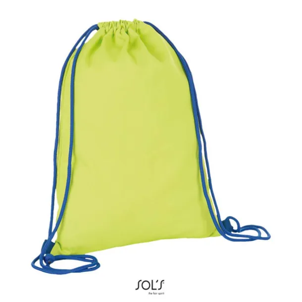  SOL'S DISTRICT - DRAWSTRING BACKPACK - SOL'S Neon Lime Royal blue