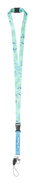 Subyard 15 D Safe RPET custom sublimation lanyard White