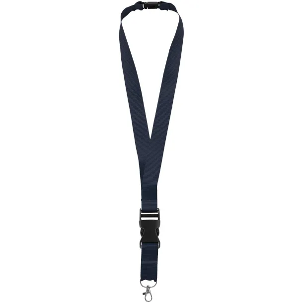 Yogi lanyard detachable buckle break-away closure Navy Blue