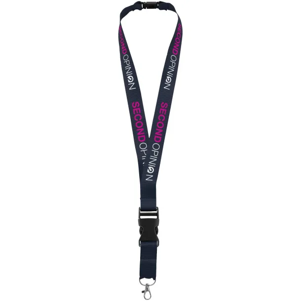 Yogi lanyard detachable buckle break-away closure Navy Blue