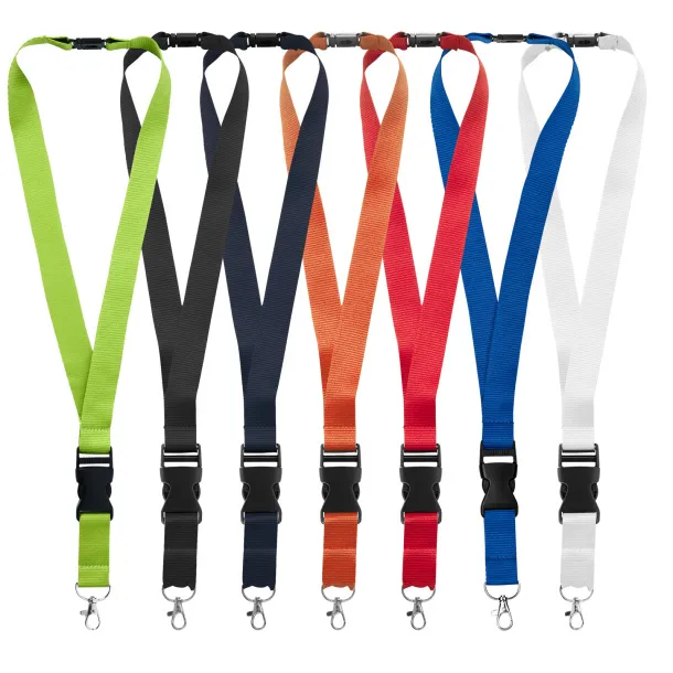 Yogi lanyard detachable buckle break-away closure Crna