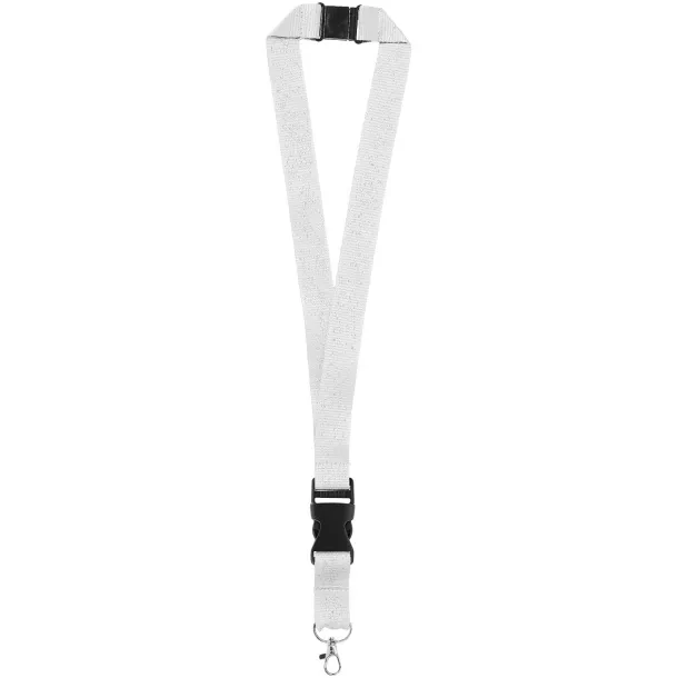 Yogi lanyard detachable buckle break-away closure - Unbranded White