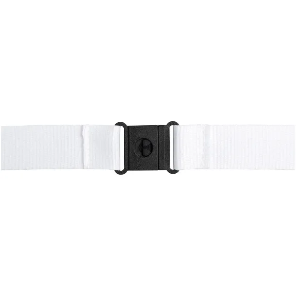 Yogi lanyard detachable buckle break-away closure White