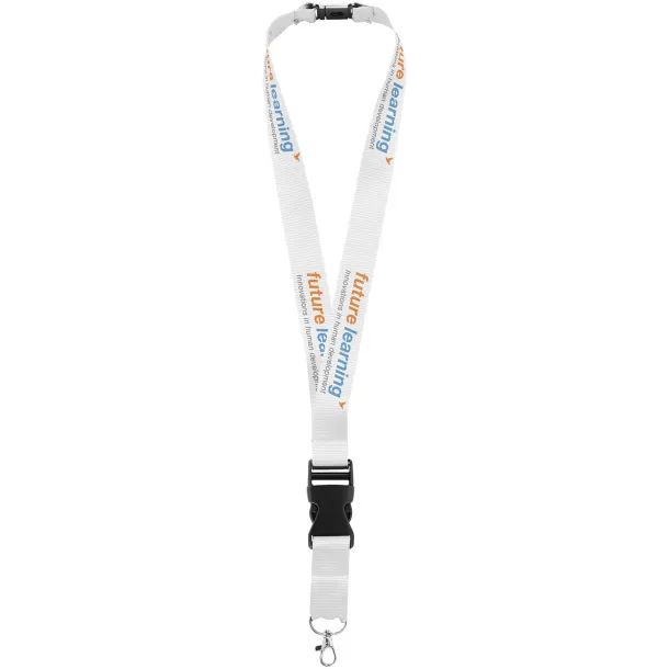 Yogi lanyard detachable buckle break-away closure - Unbranded White