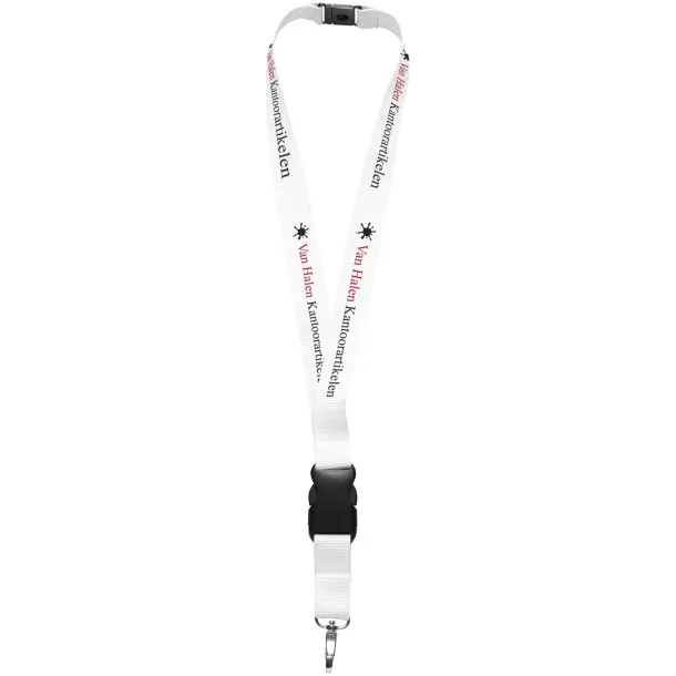 Yogi lanyard detachable buckle break-away closure - Unbranded White