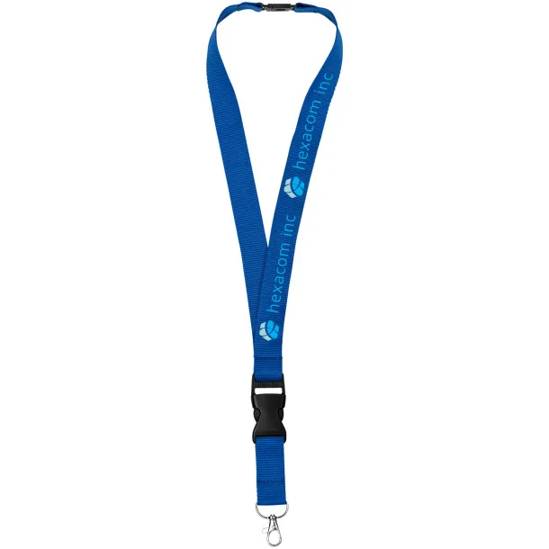 Yogi lanyard detachable buckle break-away closure Royal blue