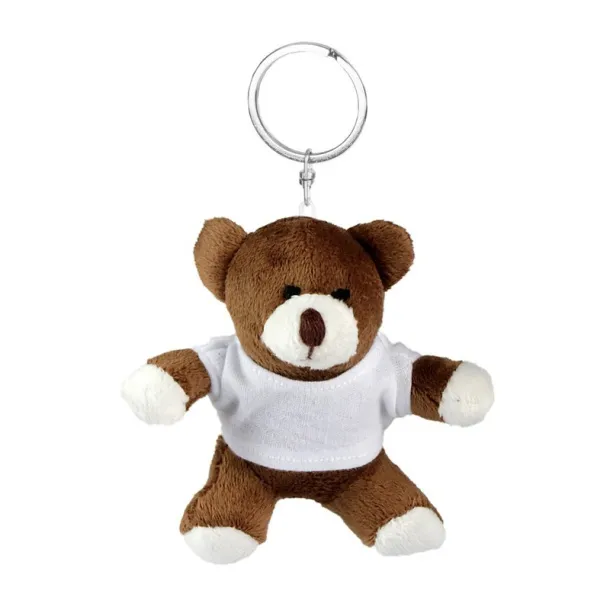 Larry Brown Plush teddy bear, keyring brown