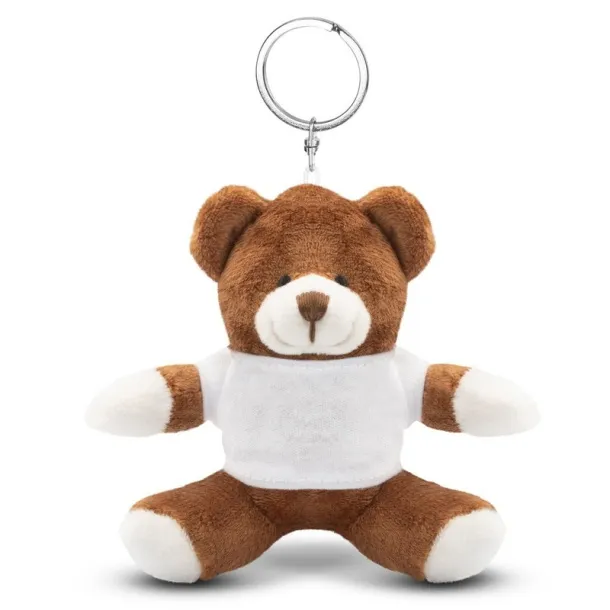 Larry Brown Plush teddy bear, keyring brown