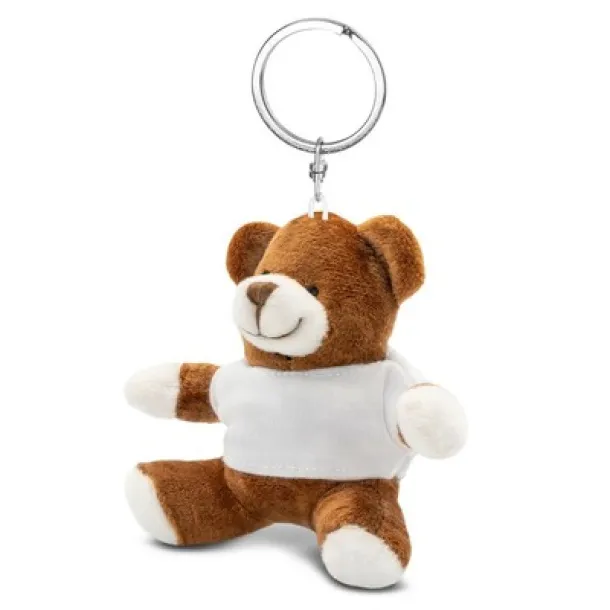 Larry Brown Plush teddy bear, keyring brown