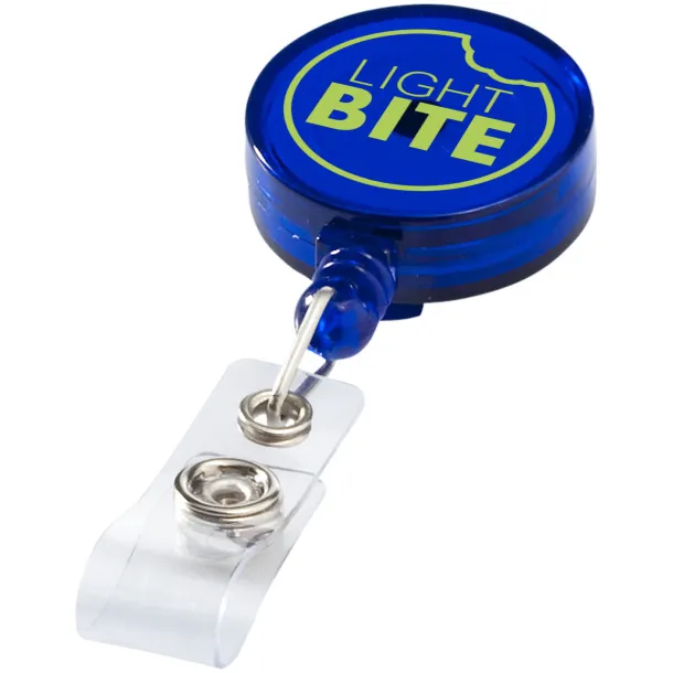 Lech kopča za akreditacije - Bullet Transparent blue