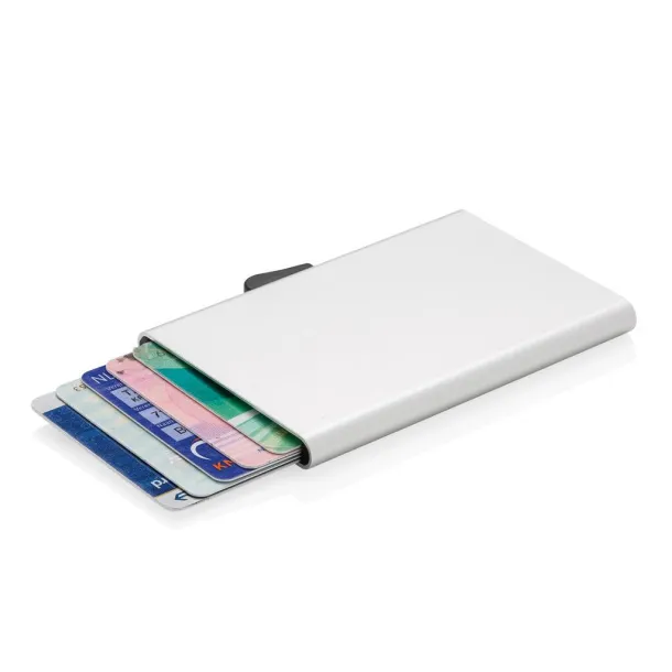  C-Secure aluminium RFID card holder - XD Collection Silver 