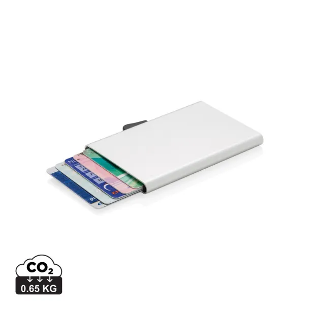  C-Secure aluminium RFID card holder - C-Secure Silver 