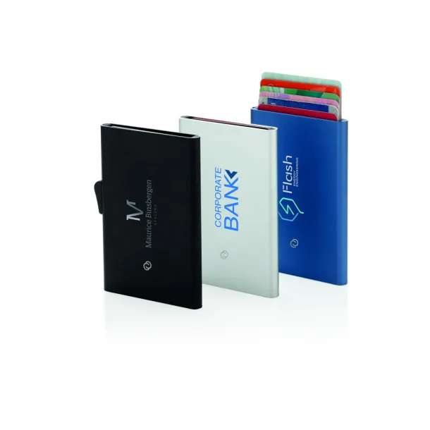  C-Secure aluminium RFID card holder - XD Collection Silver 