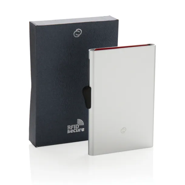  C-Secure aluminium RFID card holder - C-Secure Silver 