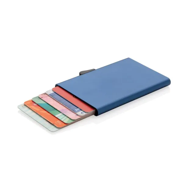  C-Secure aluminium RFID card holder - XD Collection Blue