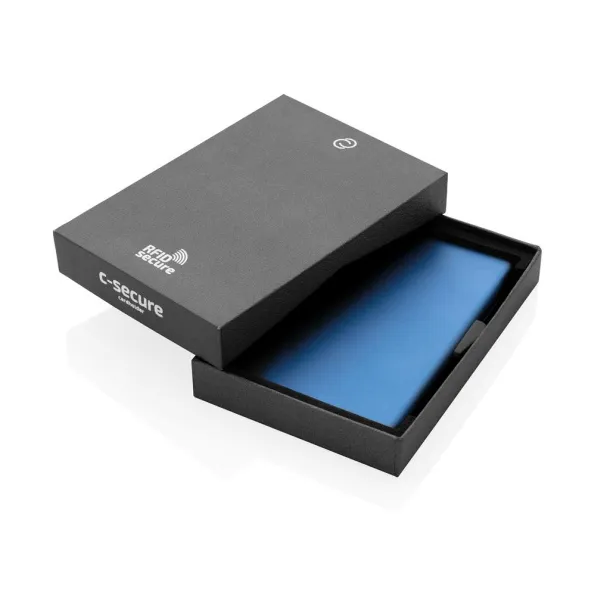  C-Secure aluminium RFID card holder - C-Secure Blue