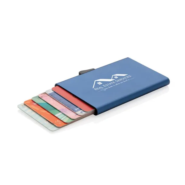  C-Secure aluminium RFID card holder - XD Collection Blue