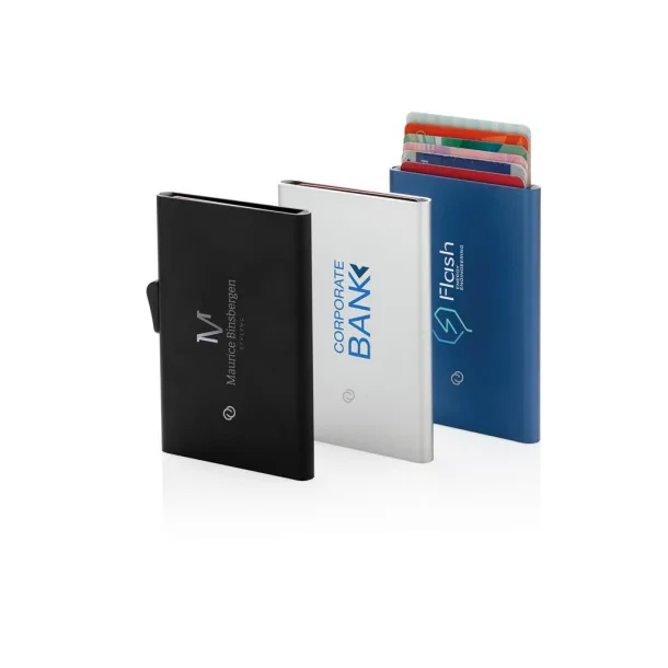  C-Secure aluminium RFID card holder - XD Collection Blue