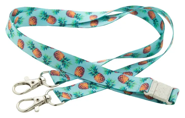 Subyard 15 Double Safe Eco custom sublimation 15 mm Double Safe Eco lanyard White