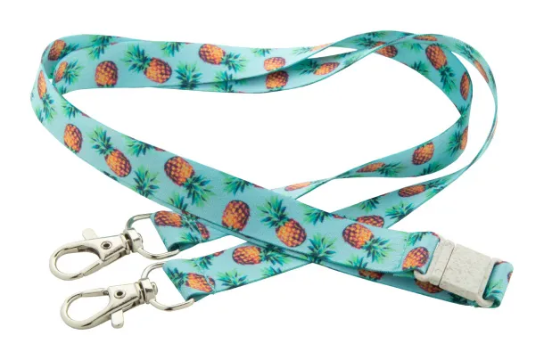 Subyard 15 Double Safe Eco custom sublimation 15 mm Double Safe Eco lanyard White