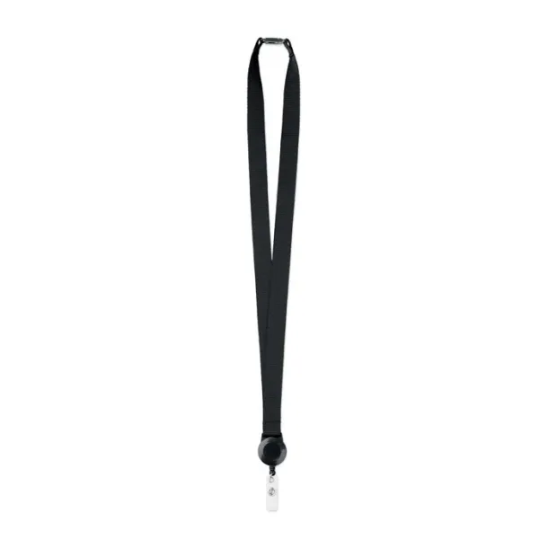 ZIP LANYARD Lanyard retractable clip Black