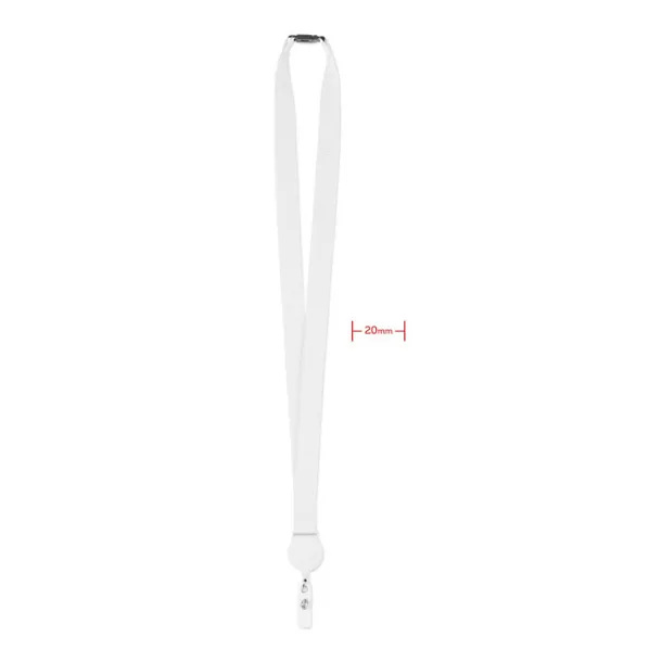 ZIP LANYARD Lanyard retractable clip White