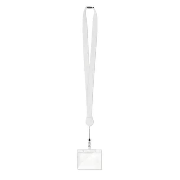 ZIP LANYARD Lanyard retractable clip White