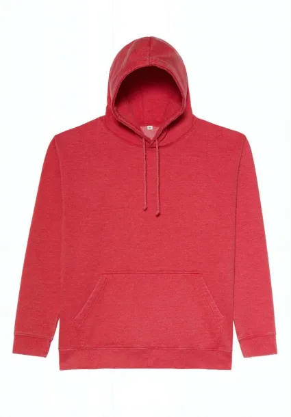  WASHED HOODIE - Just Hoods Washed Fire Red