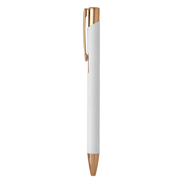 OGGI ROSE GOLD Metal ball pen White