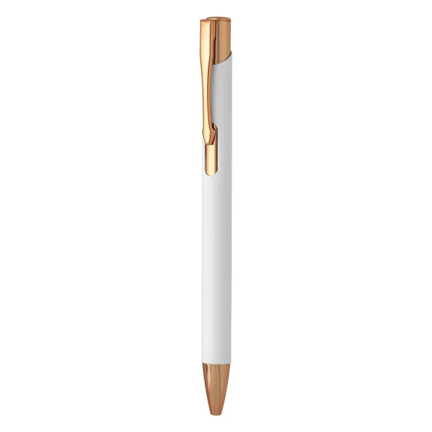 OGGI ROSE GOLD Metal ball pen White