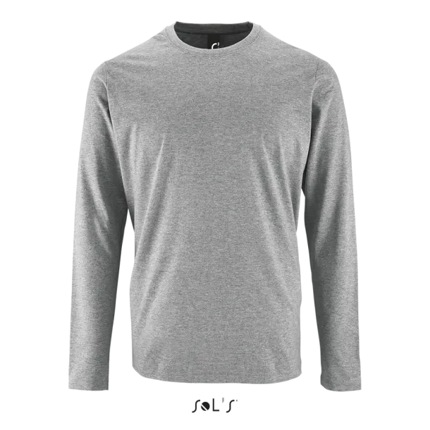  SOL'S IMPERIAL LSL MEN - LONG-SLEEVE T-SHIRT- 190 g/m² - SOL'S Grey Melange