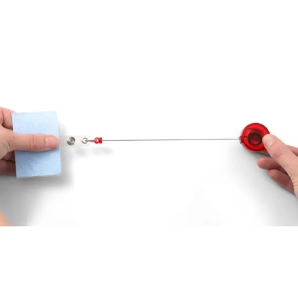  Ski pass, retractable cord approx. 80 cm Plava