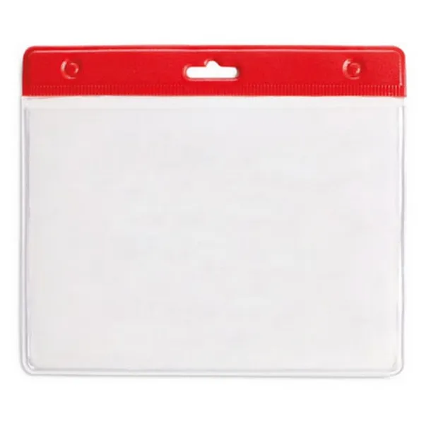  ID badge holder red