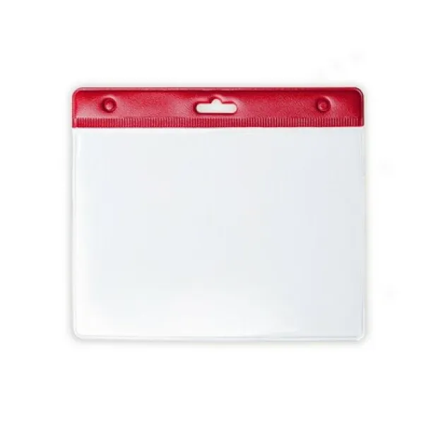  ID badge holder red