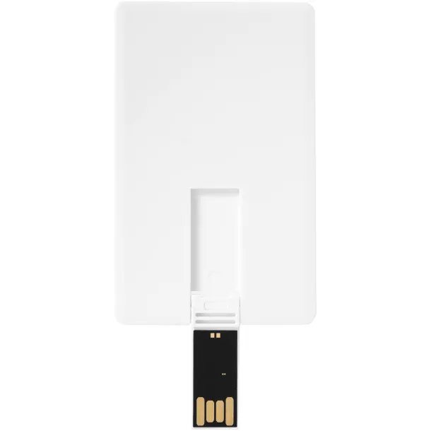 Slim card-shaped 2GB USB flash drive - Bullet White