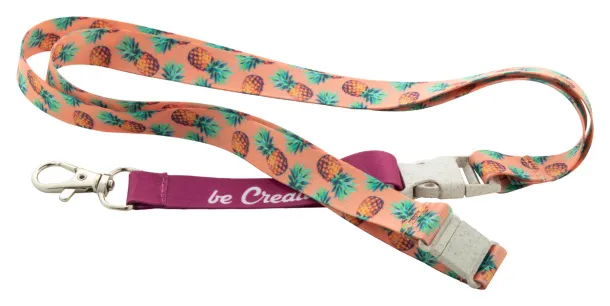 Subyard 15 C Safe Eco custom sublimation lanyard White