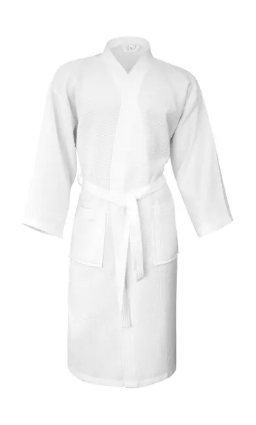 Constance Waffle Pique Bath Robe - SG Accessories - TOWELS (Ex JASSZ Towels) Snowwhite