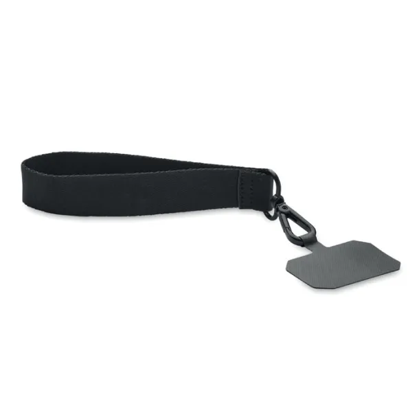 CELESTE Polyester phone wrist strap Black