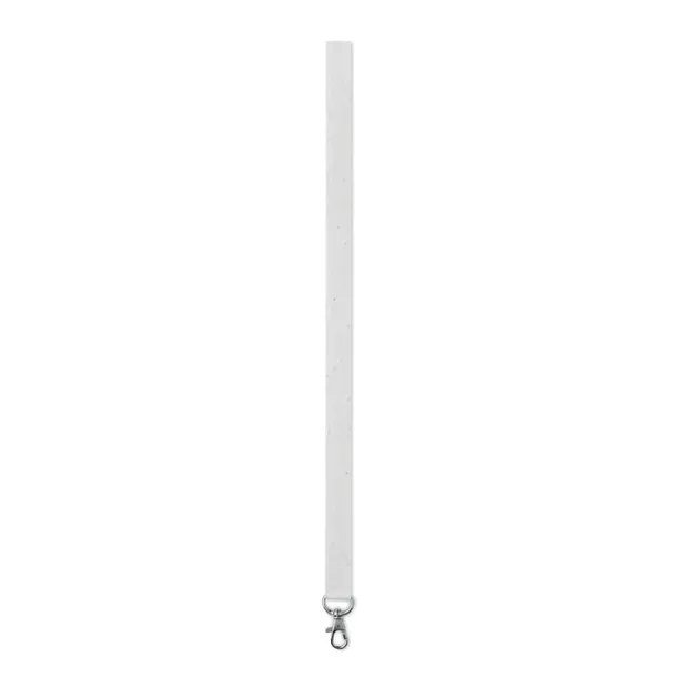 LANSEE Seed paper lanyard w/hook White