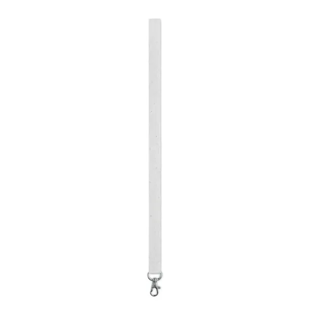 LANSEE Seed paper lanyard w/hook White