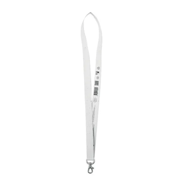 LANSEE Seed paper lanyard w/hook White