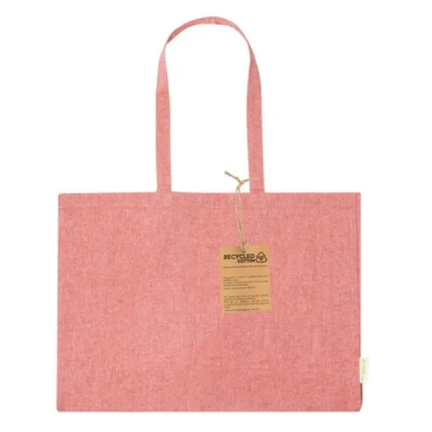  Recycled cotton shopping bag red