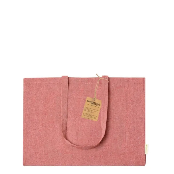  Recycled cotton shopping bag red