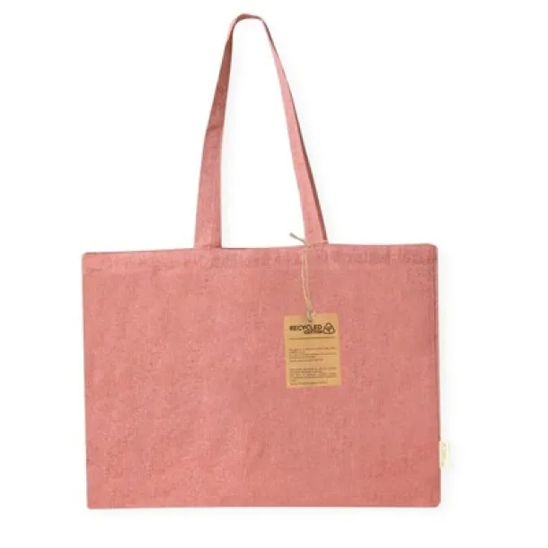  Recycled cotton shopping bag red