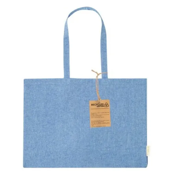  Recycled cotton shopping bag blue