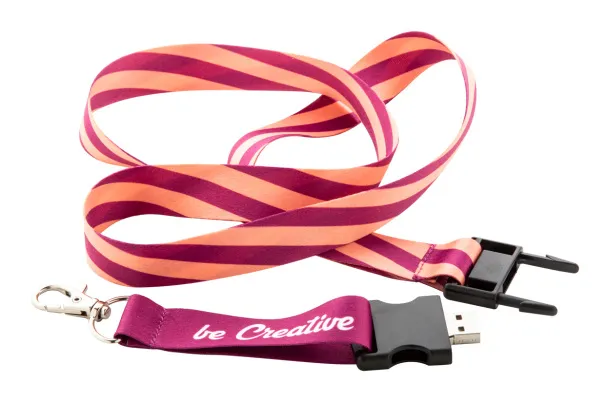 Subyard USB custom sublimation lanyard White