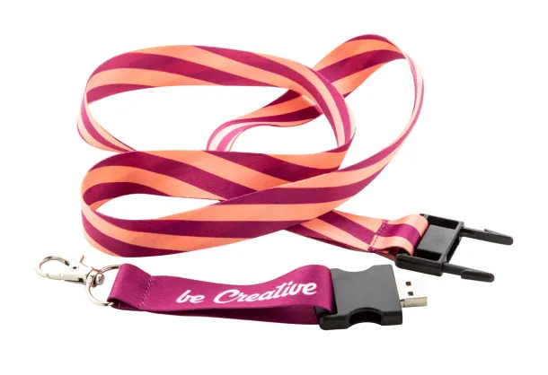 Subyard USB custom sublimation lanyard White